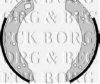 BORG & BECK BBS6137 Brake Shoe Set